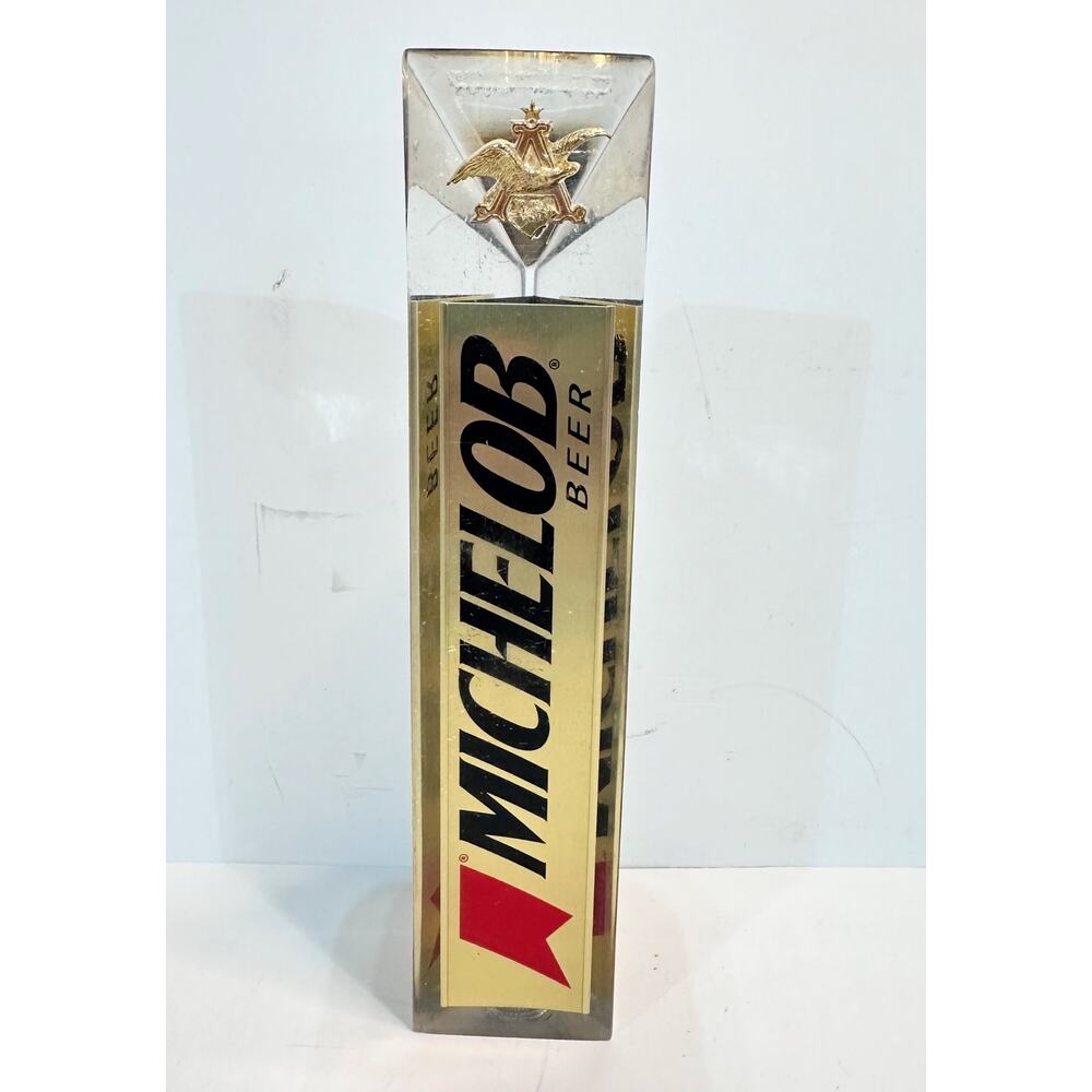 Michelob Gold Tap Handle-Vintage-Beer-Acrylic-Bar-Pub-Draft-Knob-Man Cave